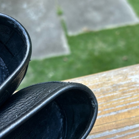 SALVATORE FERRAGAMO "MAGNIFICO" Black Leather Loafers Size 9 D - Picture 6 of 8